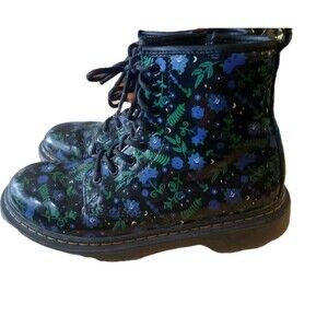 Doc Martens 1460 Pascal Mystic Garden Floral Lace Up Boots Girls Size 4
